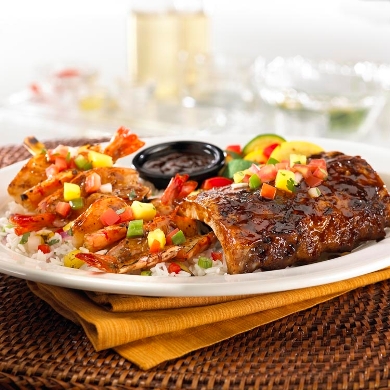 TGIF- Carribean Ribs w-Shrimp
